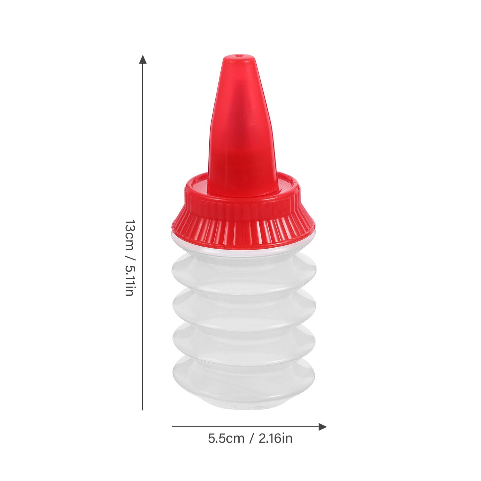 ABOOFAN 2 Pcs Cookie Icing Bottles Squeeze Writer Bottles Squeeze Bottles with Couplers and Stainless Steel Tips Clear Dispenser Decorating Cookies Cake Cupcakes Sweet Round Bakeware