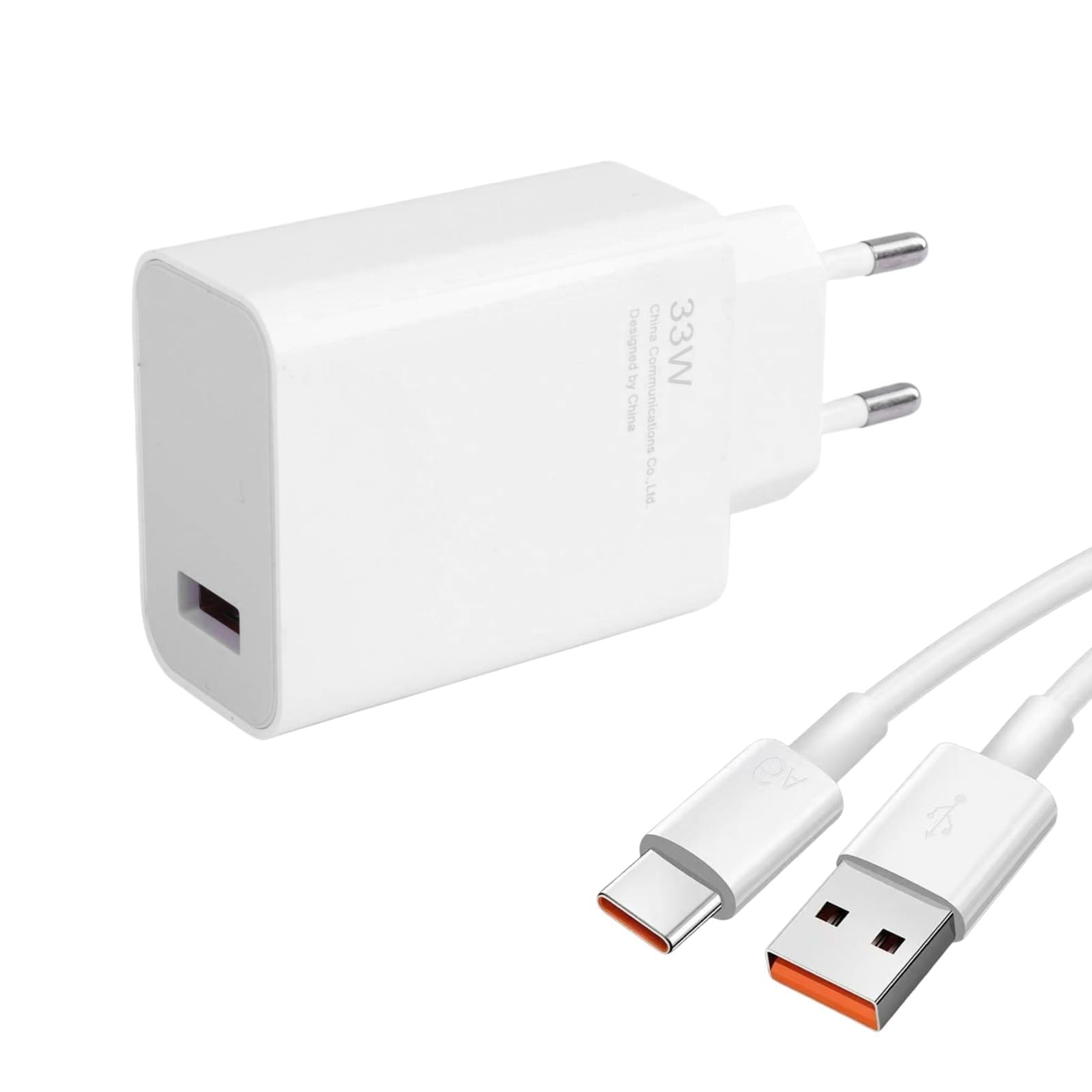Ładowarka USB C 33 W do Xiaomi Redmi Note 13/12/11 Pro 5G, Mi 12/11 Ultra/Pro, Poco X6 X5 X4, Pad 6/5 z kablem do ładowania 2 m, szybka ładowarka, adapter Turbo Charge do smartfonów Xiaomi i Redmi