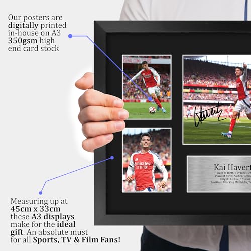 HWC Trading Kai Havertz Arsenal Printed Memorabilia Signed Autograph Photograph Display for Football Fans and Supporters - A3 Framed - Image 3