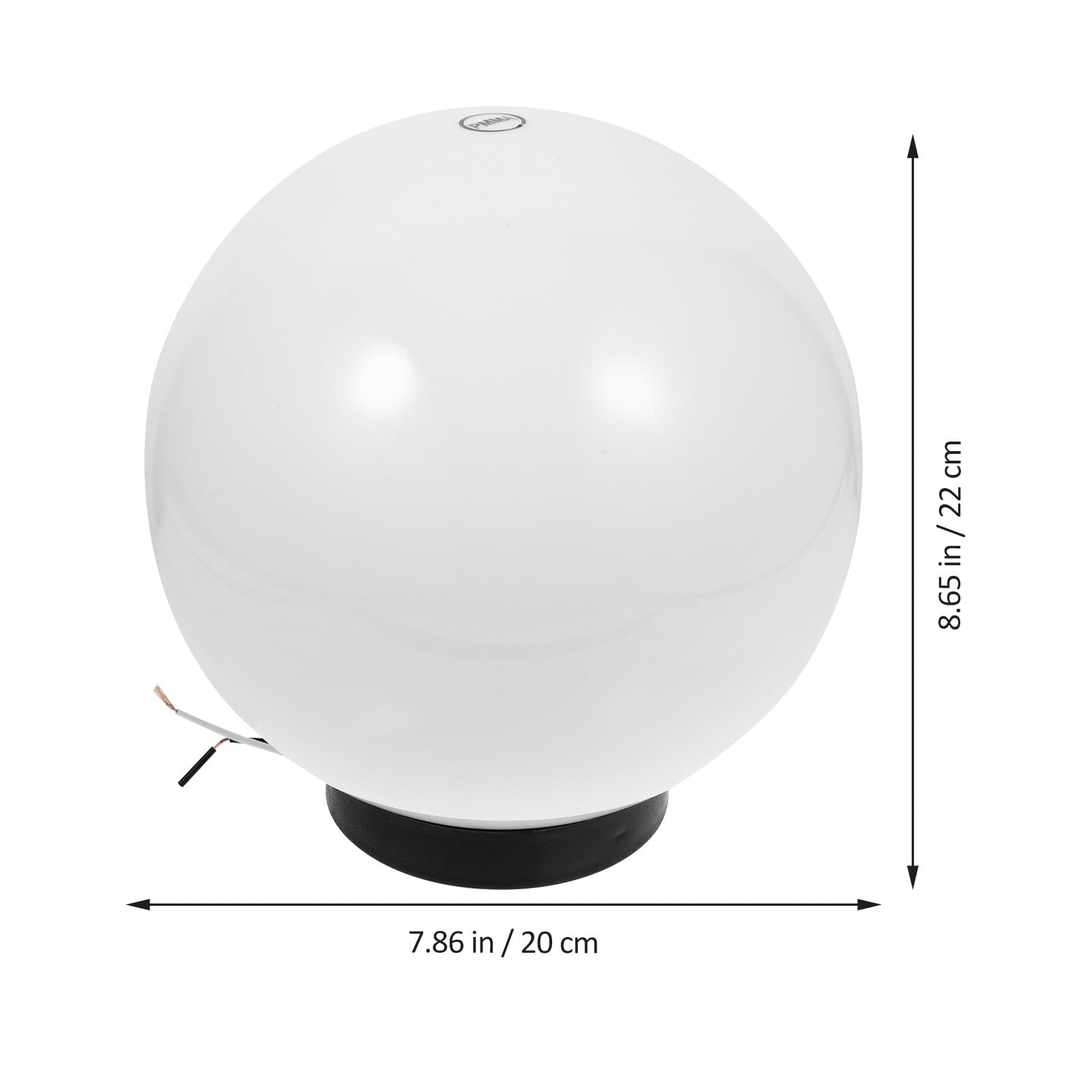 Hohopeti Wetterfeste Runde Outdoor Lampenschirm Ersatz Globe Lamp Shade für Gartenlaterne und Veranda Korrosionsbeständig Kunststoff Lichtabdeckung für Außenbeleuchtung Zufällige Farbe