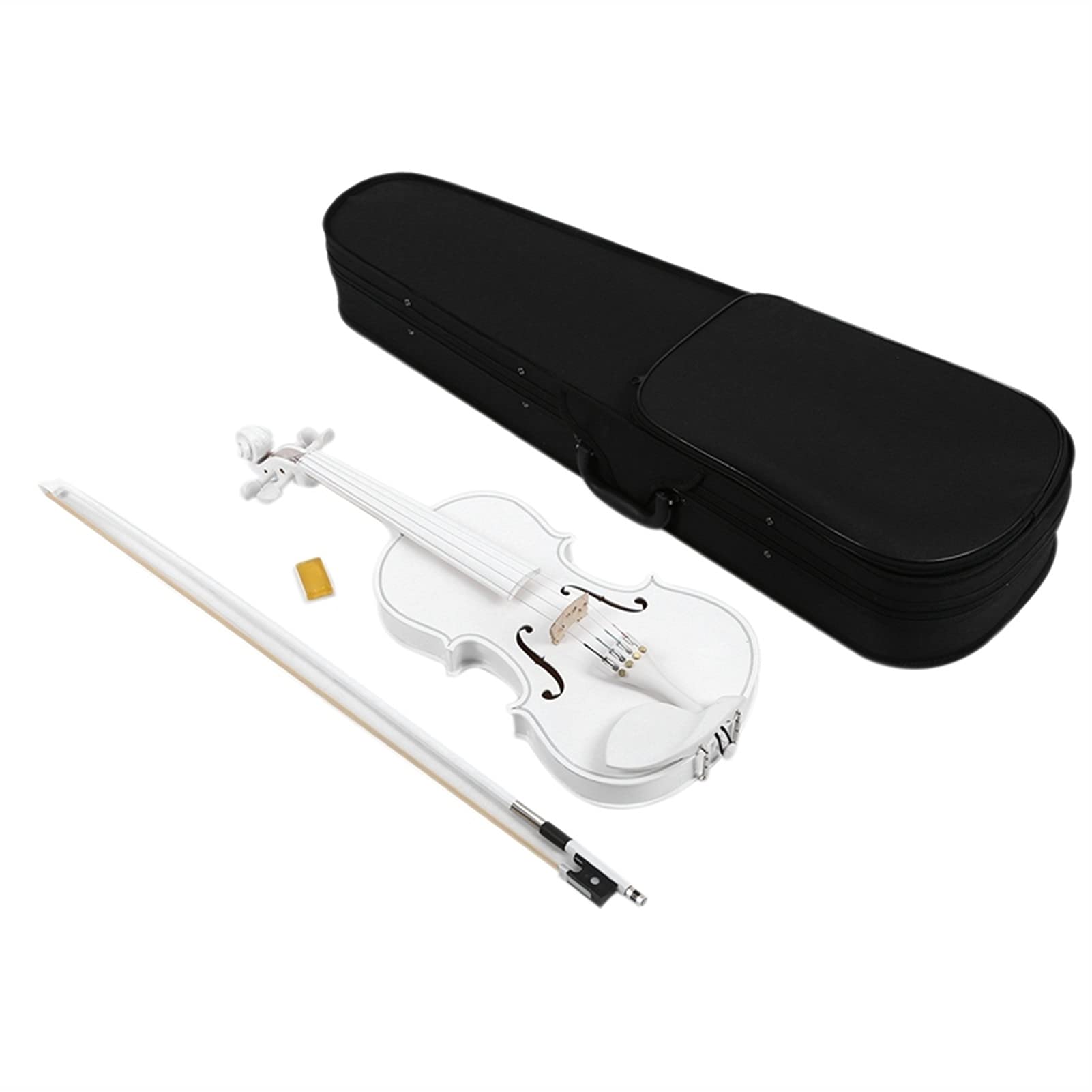 Cello Kit Violin Student Violin 4/4 Full Size Violin Violin Set Child Beginner White Violin - Image 3