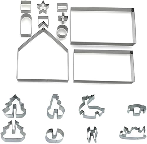 Miniatura 4 de NOLITOY 36 Pcs Cookie Cutter Cortadores De Galletas Cookie Cutters for Baking Santa Cookie Cutter Baking Cutter Cake Mold Stainless Steel