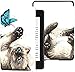 Funda para el Nuevo Kindle Paperwhite Funda de Tela a Prueba de Agua (décima generación, versión 2018), Funda para Tableta con Pegatina de Pared para Gato, Gatito y Mariposa