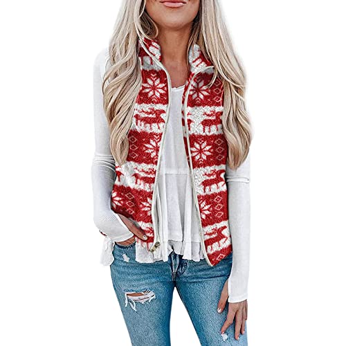 MILONT Gilet imbottito da donna, leggero, impermeabile, senza maniche, adatto per pioggia leggera, autunno, Gilet 1-Rosso, S MILONT Gilet imbottito da donna, leggero, impermeabile, senza maniche, adatto per pioggia leggera, autunno, Gilet 1-Rosso, S