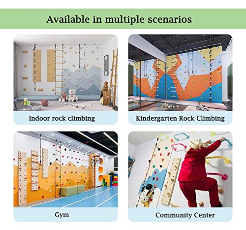 Bambini adolescenti adulti resina arrampicata tiene ideale per bambini arrampicata parete arrampicata con viti, 10 pezzi premium vite kit arrampicata principianti