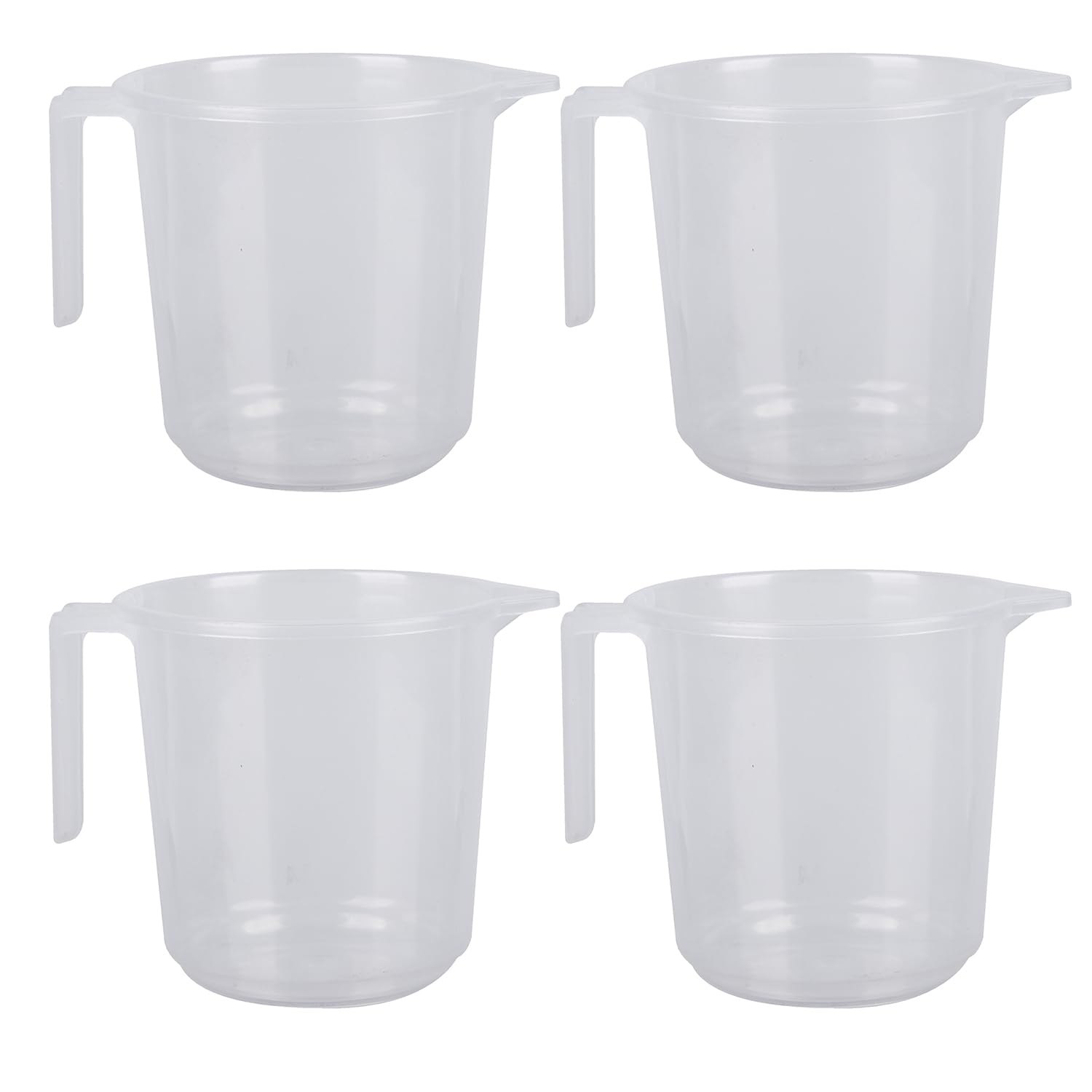 Kuber Industries Bathroom Mug | Plastic Bath Mug for Bathroom | Strong Mug for Bathroom | Toilet Mug | Washroom Jug | Mug For Bathing | 1500 ML | Pack of 4 | Transparent (B0CKNCRXK6) Amazon Price History, Amazon Price Tracker