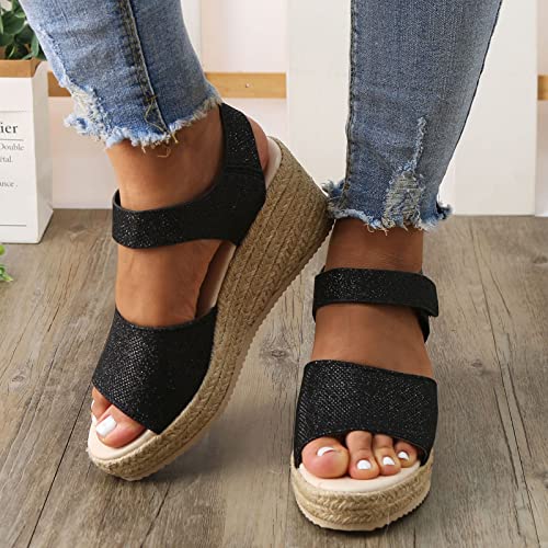 Sandals For Women Summer Dressy Flip Flops Casual Heeled Low Heel Beach High Heel Chunky De Verano Womens Sandals #TOP7