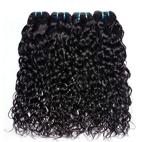 Ladiary cheveux naturel brésilienne tissage bresilien boucle 4 bundles tissage bresilien en lot cheveux humains vague d'eau 20 22 24 26 pouce