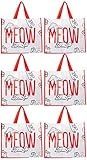 Práctica, duradera y ligera bolsa de compras con estampado de gato de Simon's de Puckator
