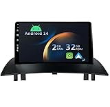 YUNTX Android 14 Autoradio pour Renault Megane II (2002-2008):[Intégré CarPlay/Android Auto/GPS] -IPS 2.5D 9