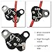 TRIWONDER Climbing Ascender Fall Protection Rope Grab Belay Device Gear Aluminum Alloy Self-Locking for Rock Tree Climbing Arborist Caving Rescue (Orange)