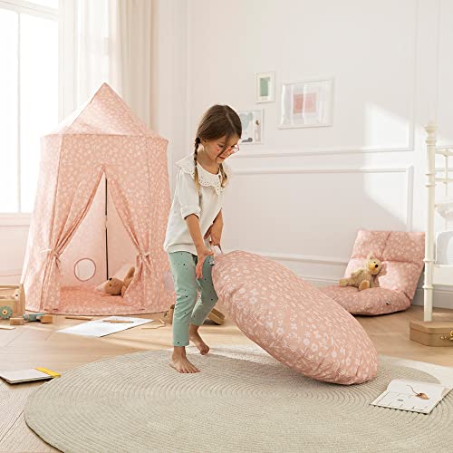 howa Kinderzimmer Kissen Bodenkissen Sitzkissen Flowers Ø 80 cm incl. Füllung groß rund 87053