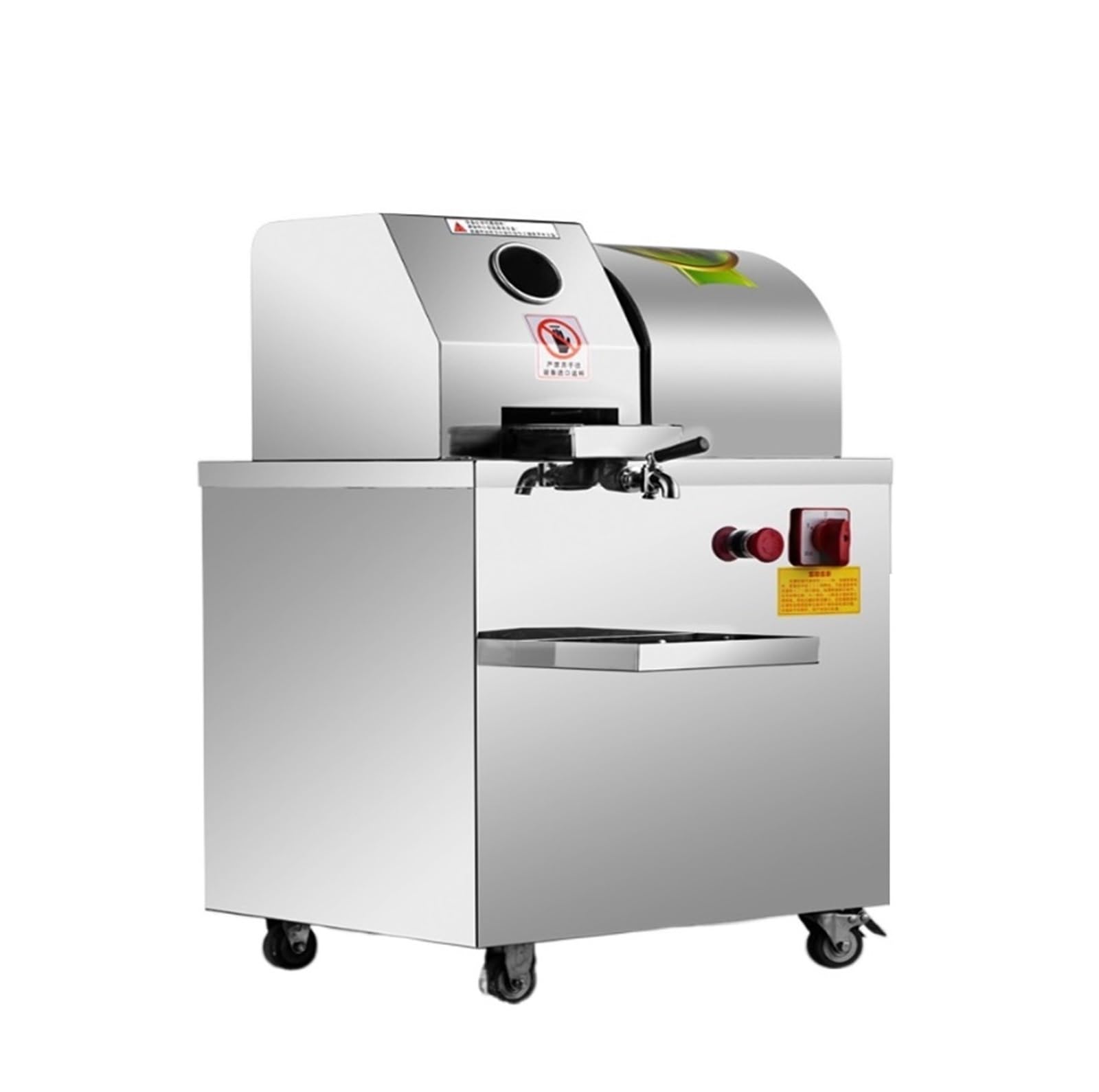 SINSED Electric sugar cane press Sugarcane Press Machine Commercial Stainless Steel Full-automatic Electric Mobile Stall Desktop Power