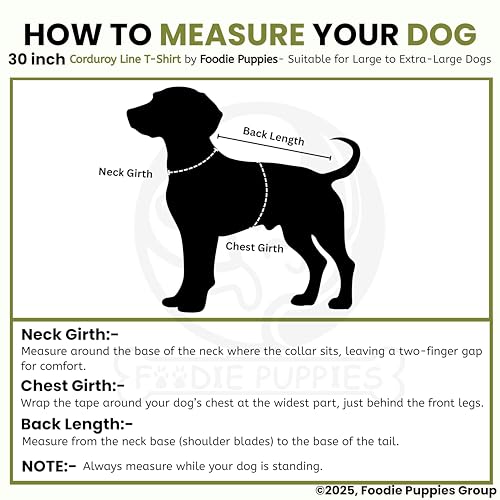 Image of Foodie Puppies Corduroy Line Velvet Pocket T-Shirt Warm Sweater Jacket - (30 inch, Olive & Maroon) for Xtra Large Size Dogs | Soft, Lightweight Pet Apparel | Stylish, Comfortable, Durable, Stretchable