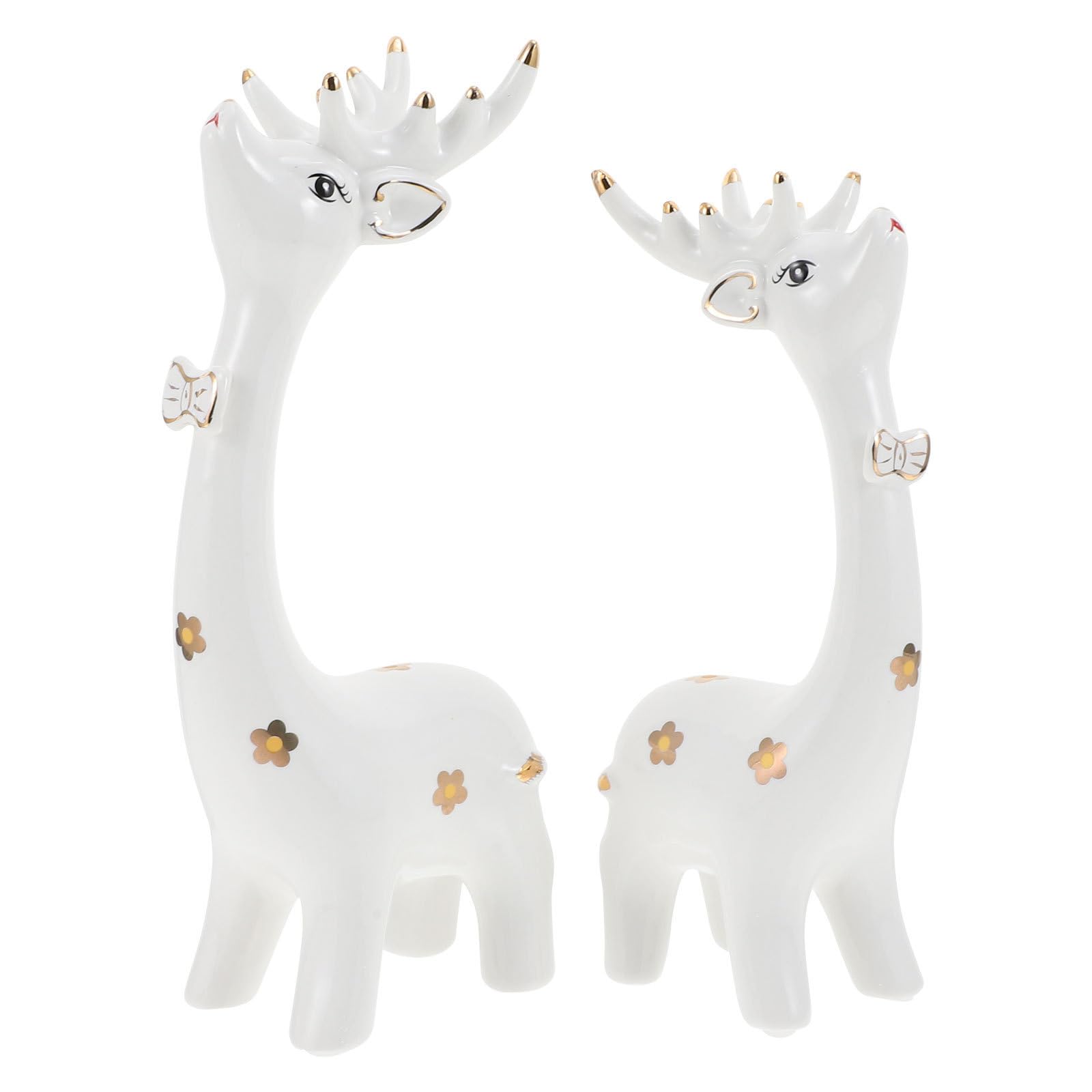 Figurines de cerf pour rompre la monotonie d'une décoration de bureau moderne