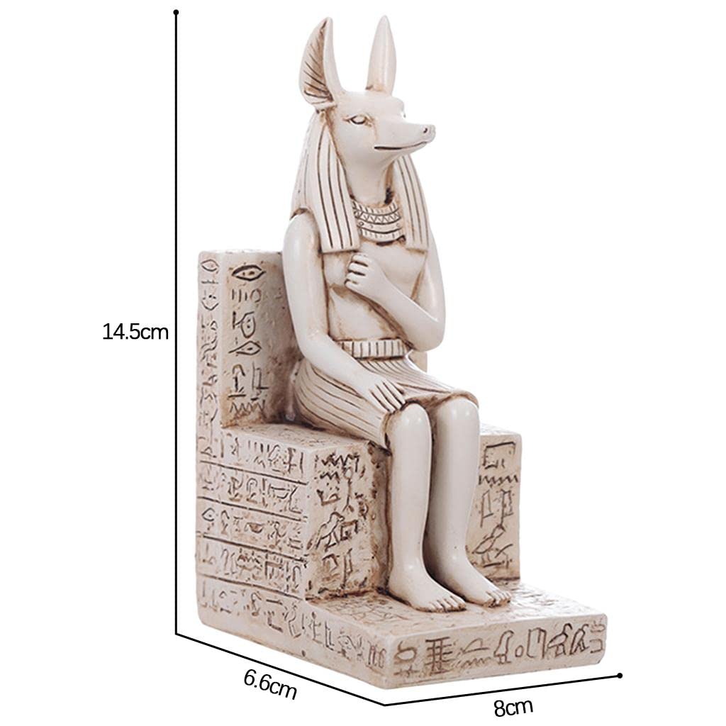 Mankvis Anubis Hond God Beeld, Egyptische Mythologie Beeld Kaars Houder voor Huis, Winkel, Yoga, Office Decoratie
