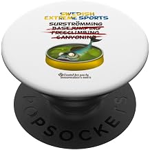 Surstr mming Swedish Extreme Sports Fish in Tin Surstr mming PopSockets Swappable PopGrip