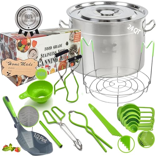 Supa Ant Food Grade 24 Qt. Stainless Steel Water Bath Canning Pot