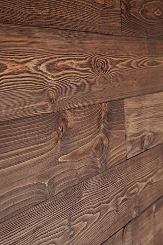 Woody Walls Self-Adhesive, Wood Wall Panels. (19.5 sq. ft. per Box) Old Brown
