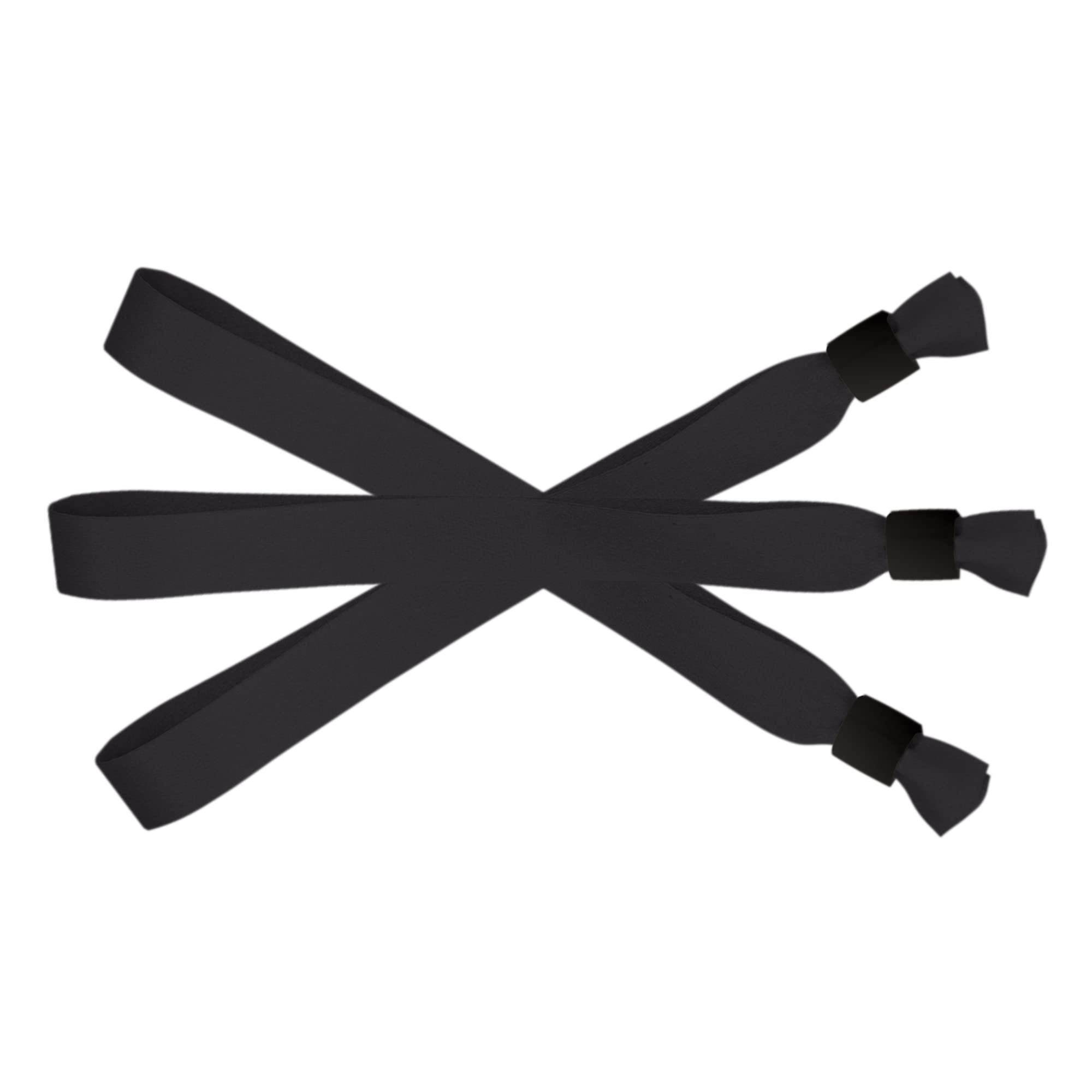 100 Nero Braccialetti in Tessuto Personalizzati – Fasce di Controllo per Festival, Eventi, Feste e Concerti, Bracciali in Tessuto Regolabili