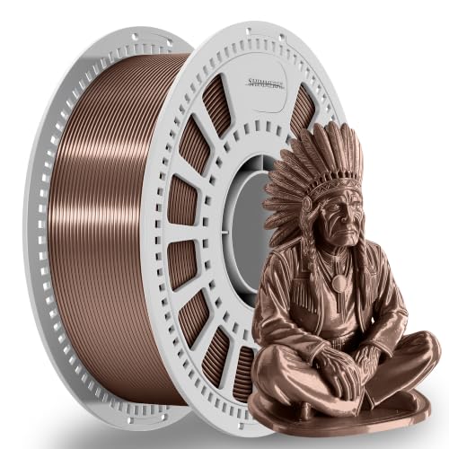 Image of Brown Silk PLA Filament 1.75mm + /-0.03mm Metallic 3D Printer 1kg