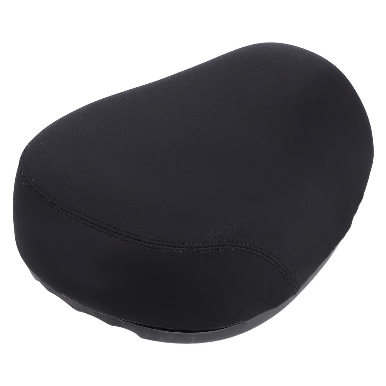 Mikikit Cuscino Sedile Bici Elettrica, Morbido e Spesso in Cuoio Nero Assorbimento a Molla, per Mountain Bike e Uso Quotidiano