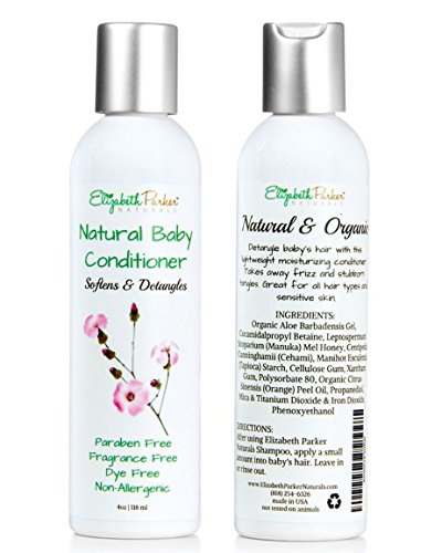 Baby Hair Conditioner - Hair Detangler for Babies - Hypoallergenic - Safe for Baby's Sensitive Skin - Relieves Scalp Conditions Like Cradle Cap Dermatitis Eczema & Dandruff - with Manuka Honey (4 oz)