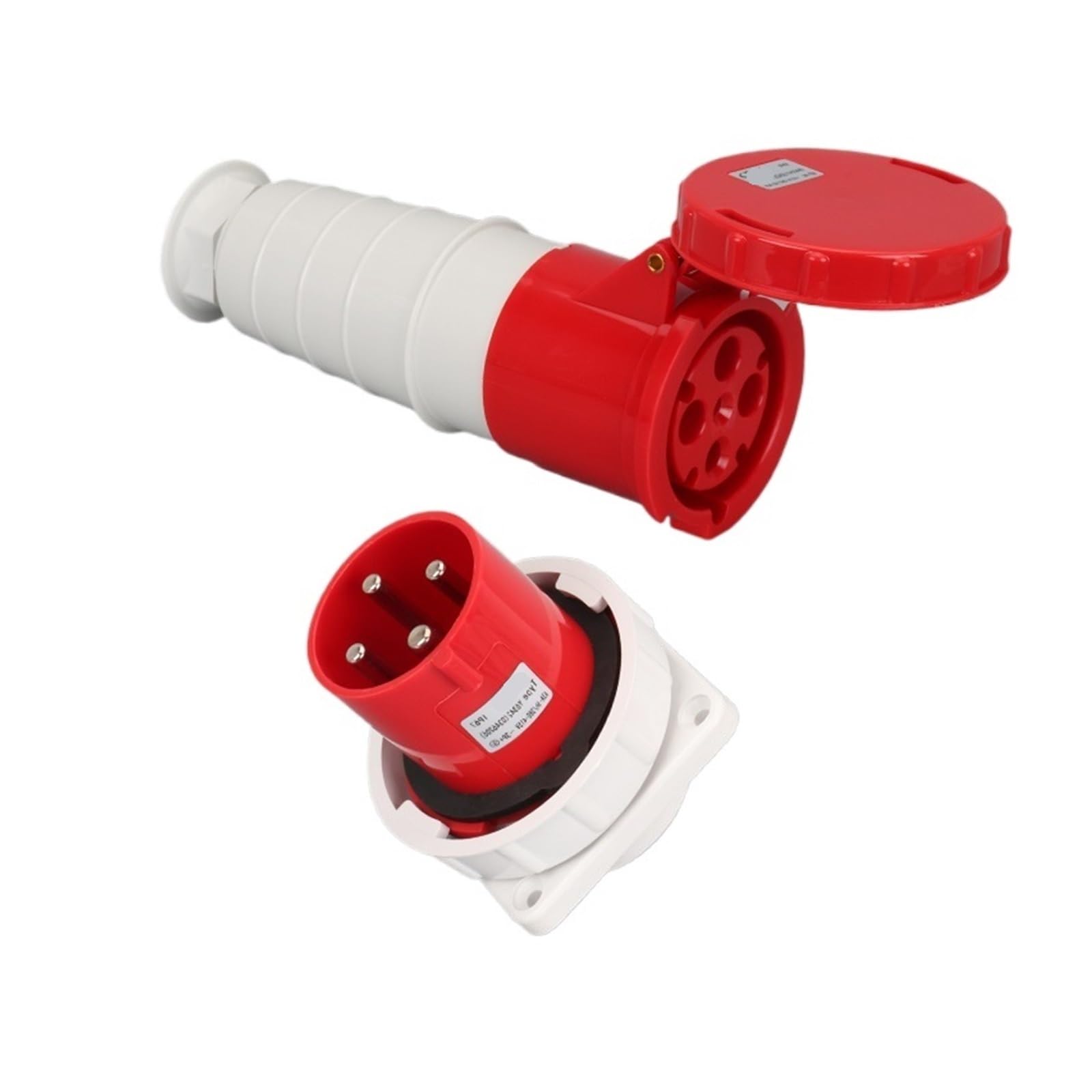 Conector oculto Y6342 de 4 pines que evita desconexiones accidentales en redes de 63A