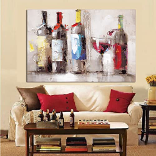Décoration cuisine moderne affiche murale grand format vin rouge 60x80