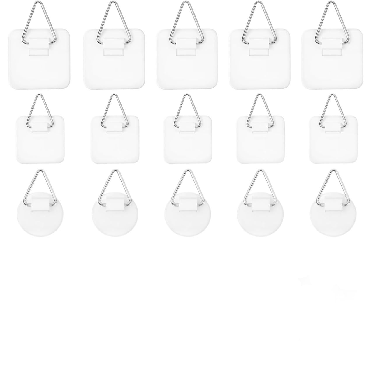 Xinxiyuan 10Pcs 3.2X3.2cm 10Pcs Plate Hangers Adhesive Picture Wall Display Holder Sticky Photo Hooks For Decorative Plates Frames Art Painting(10Pcs 3.2X3.2cm)