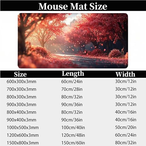 Tapis souris fleurs de cerisier pour bureau de gamer rose - 7