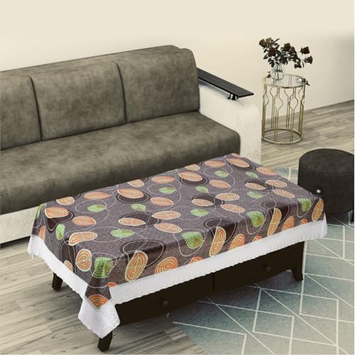 Image of Dakshya Industries PVC Waterproof Center Table Cover 40 x 60 Inch | Rectangle Coffee Table Cover | Spill Proof Oil Resistant Dustproof Heat Resistant Wipe Clean