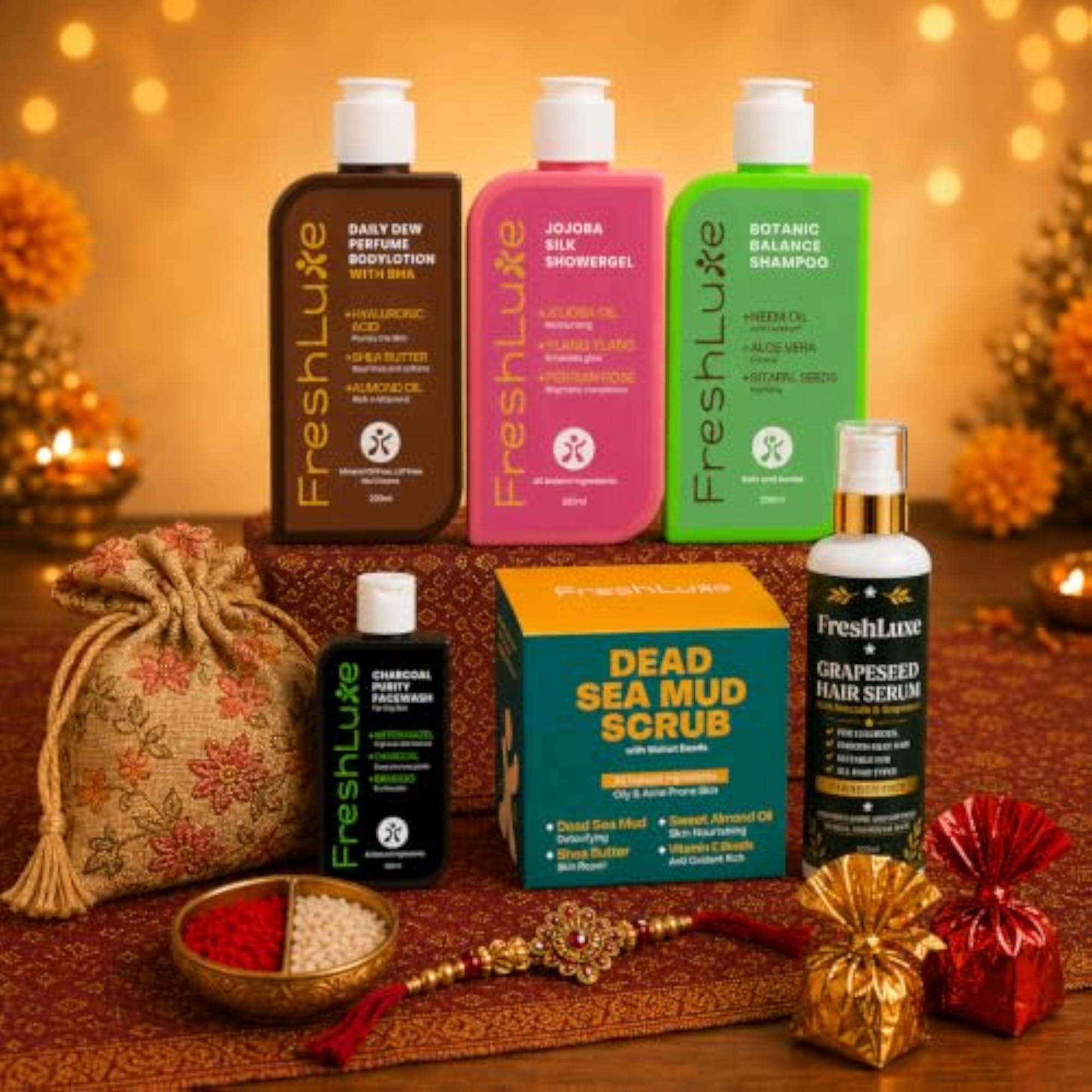 Gift for Brother Rakhi Hamper with Grooming Essentials