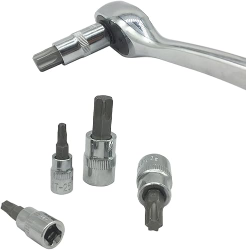 Miniatura 9 de Mainpoint Star Torx - Juego de llaves de vaso (13 piezas, T8 - T70 CRV, 12", 38", 14")