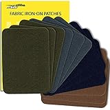 Paket beinhaltet: 12 aufbügelbare Stoffflicken, Größe 3