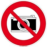 DIMENSIONS ET SUPPORTS : Le panneau photos interdites est disponible en plusieurs tailles, mais aussi en plusieurs supports. Effectivement, il se décline en version autocollant appareil photo interdit, en panneau PVC de 1,5 mm d'épaisseur ou en Aluminium 2 mm. Ils résistent aux intempéries et aux UV pour une signalisation Interdiction qui dure !