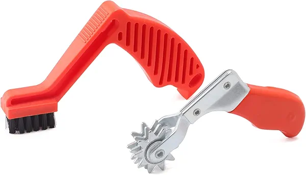 SPTA Polishing Pad Conditioning Brush, Polishing Spur Tool Set,Wool Buffing Pad Cleaning Spur Tool+ Foam Pad Brush, Car Buffing Pad Professional Cleaning Tool for Buffing Pads and Woolen Pads
