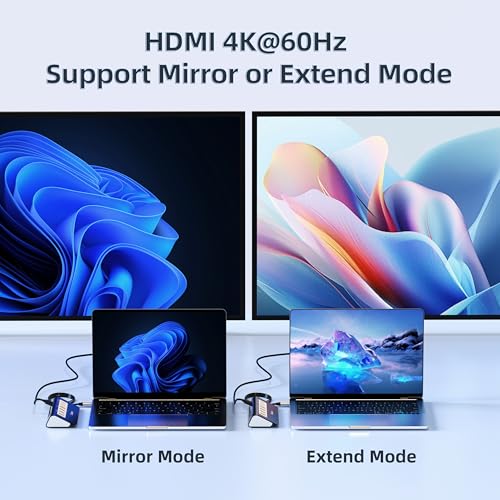 Image of intpw USB C Hub, P9 USB C Hub Multiport Adapter with 4K HDMI, PD 100W, Type-C & 2 USB A 3.0 5Gbps, 2 USB A 2.0, SD /TF Card Reader, Aluminum USB Hub for Laptop, iPhone 17 Series, MacBook, iPad