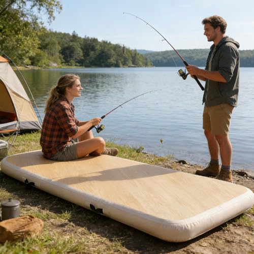 Matelas de camping gonflable confortable contre le mal de dos en randonnée