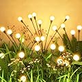 Flumy Solar Lights Outdoor Waterproof 2 Pack, Upgraded Outdoor Firefly Light for Yard Patio Garden Decor, Solar Lights for Outside Gardening Supplies,Gifts for Grandma