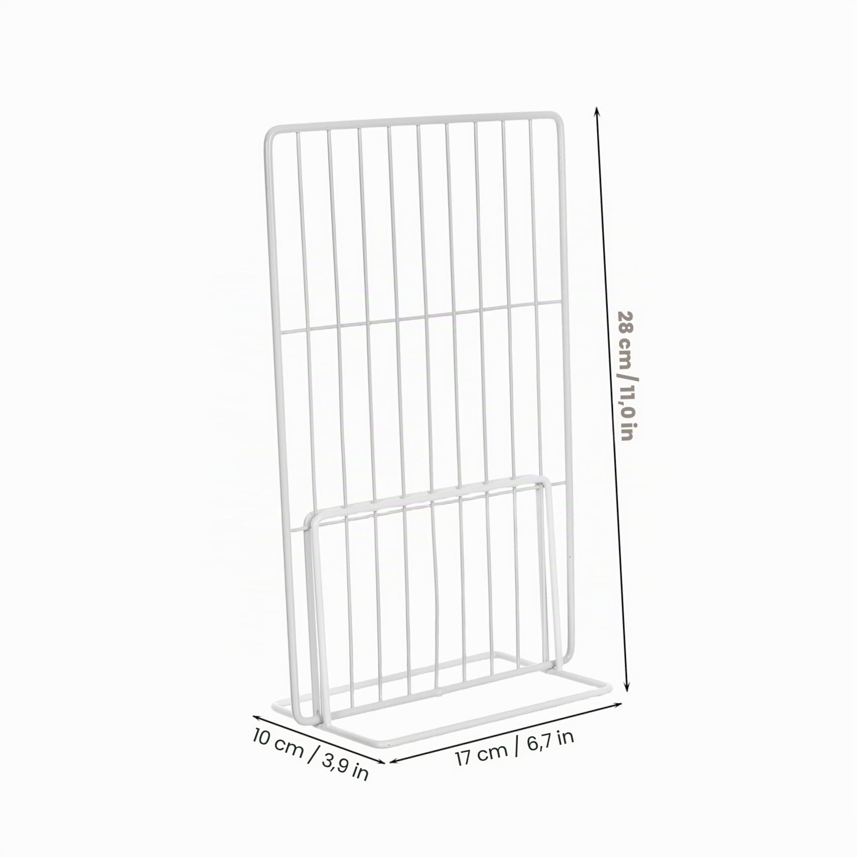 Genérico 2 Piezas Divisor para Congelador de Malla Metálica Separador Resistente de Hierro para Frigorífico Organizador Desmontable para Cocina Supermercado y Hogar