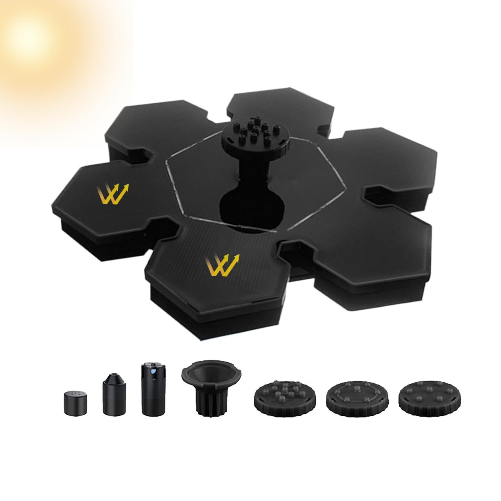 Fontana A Energia Solare Pompa Decorativa per Laghetto | Pompa Per Fontana Solare per il Patio Spazio Esterno il Cortile la il Prato la Terrazza il Giardino il Laghetto e la