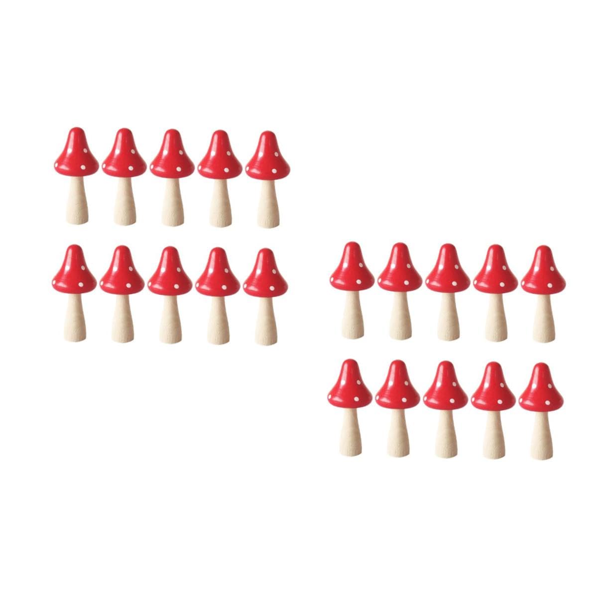 Accessoires de jardin de type figurines miniatures rouges pour aménagement paysager DIY