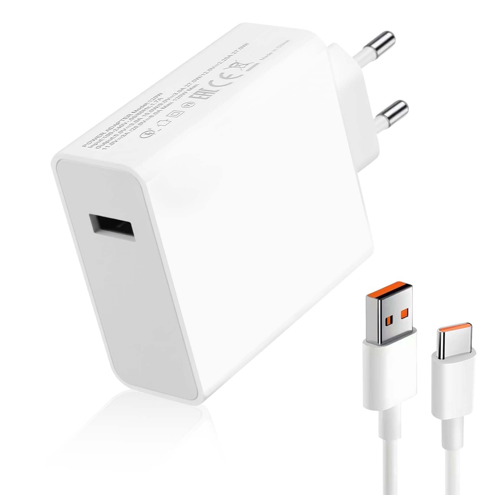 Caricatore 90W Con Cavo USB-C 6A 1.5m – Ricarica Rapida Per 15 Ultra, 14, X7 Pro, F6, Note 13 E Pad 6
