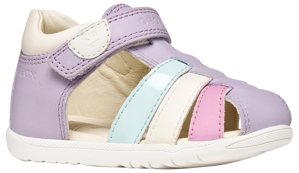 Geox Boys Girls B MACCHIA Gir Sandal, Lilac/Watersea, 25 EU