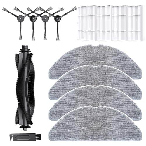 BPMIO Set di accessori 1 spazzola a rullo, 1 spazzola a lama, 4 spazzole laterali con viti, 4 HEPA, 4 panni per B40/L40/B40 Plus/L40 Plus