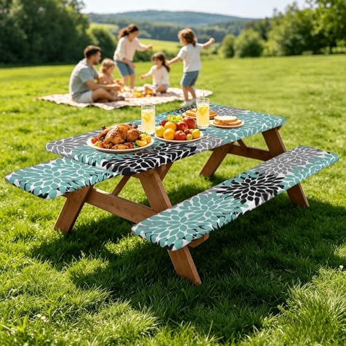 Housse de table de pique nique elastique pour en finir avec les nappes qui s'envolent - 6