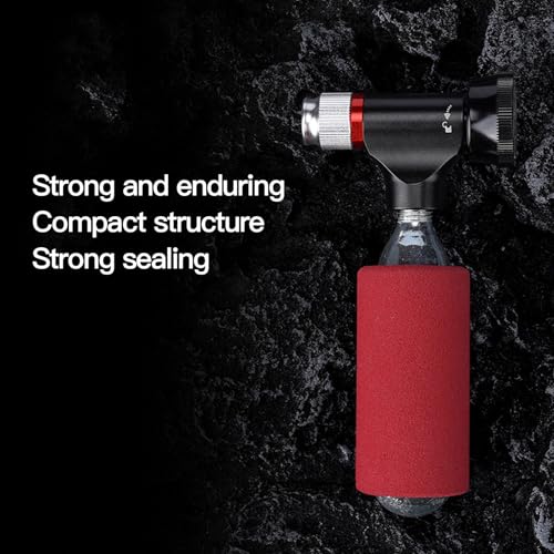 Kit Portátil de Inflador de CO2 para Inflação Rápida de Pneus, Compatível Com Válvula, Ideal para Ci