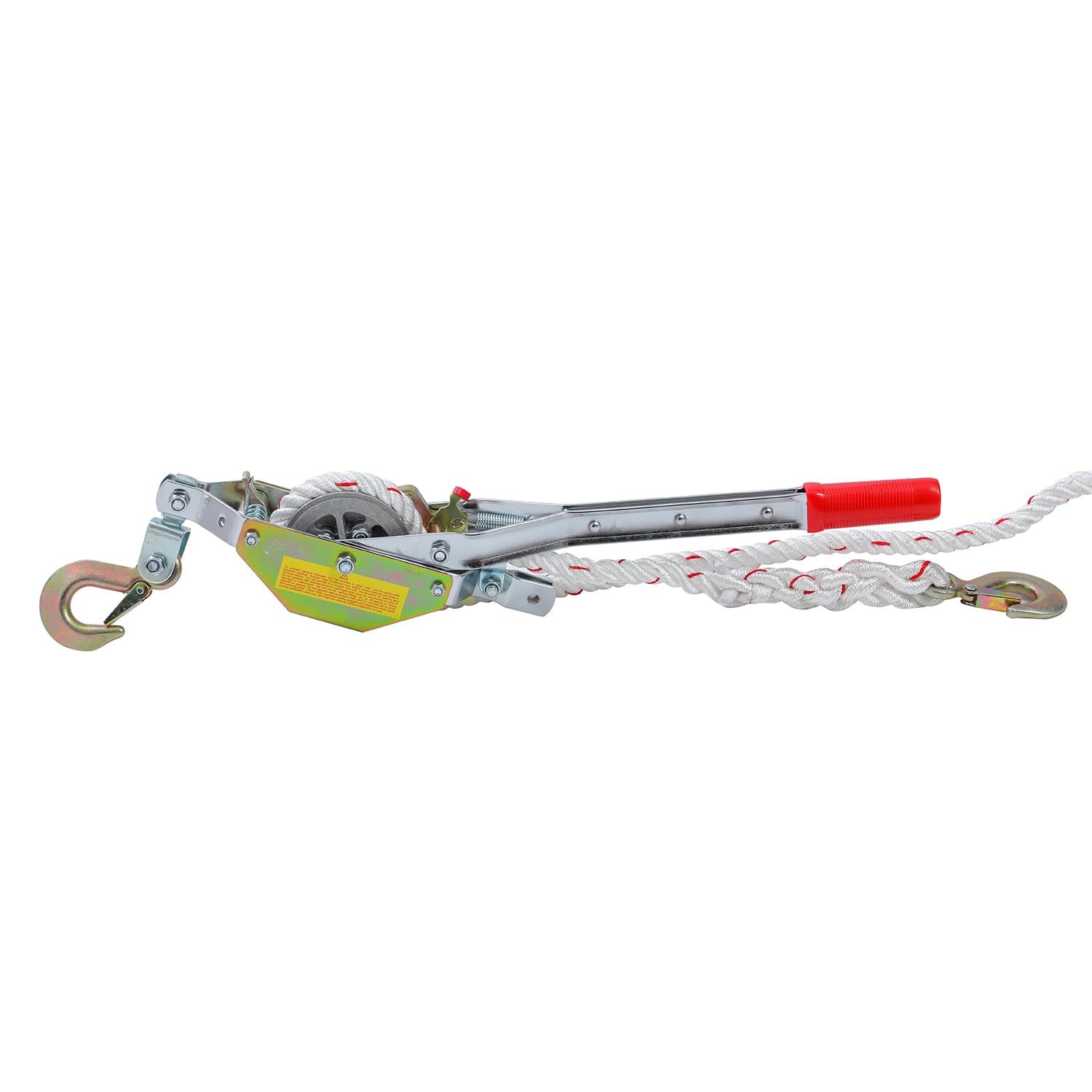 KATSU Tools Tirante a Corda con Cricchetto Pesante, Capacità 3/4 Ton, Corda 15m x 15mm, 2 Ganci in Acciaio, Verricello per Barche, Rimorchi, Tronchi e Abbattimento Alberi
