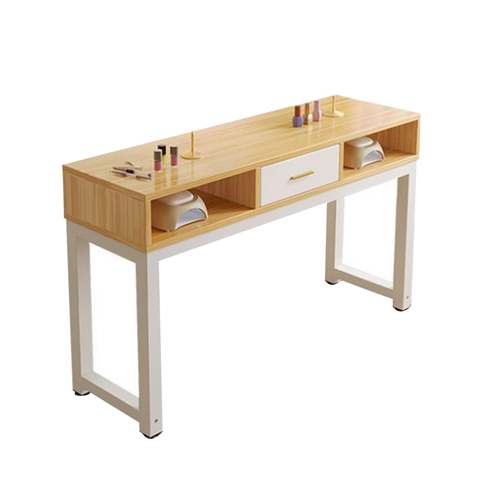 Estación de Mesa de Uñas de Manicura de Madera,Escritorio de Arte de Uñas de SPA Salón Profesional Simple Moderno con Cajones de Almacenamiento,estación De Maquillaje Estación de Trabajo Belleza